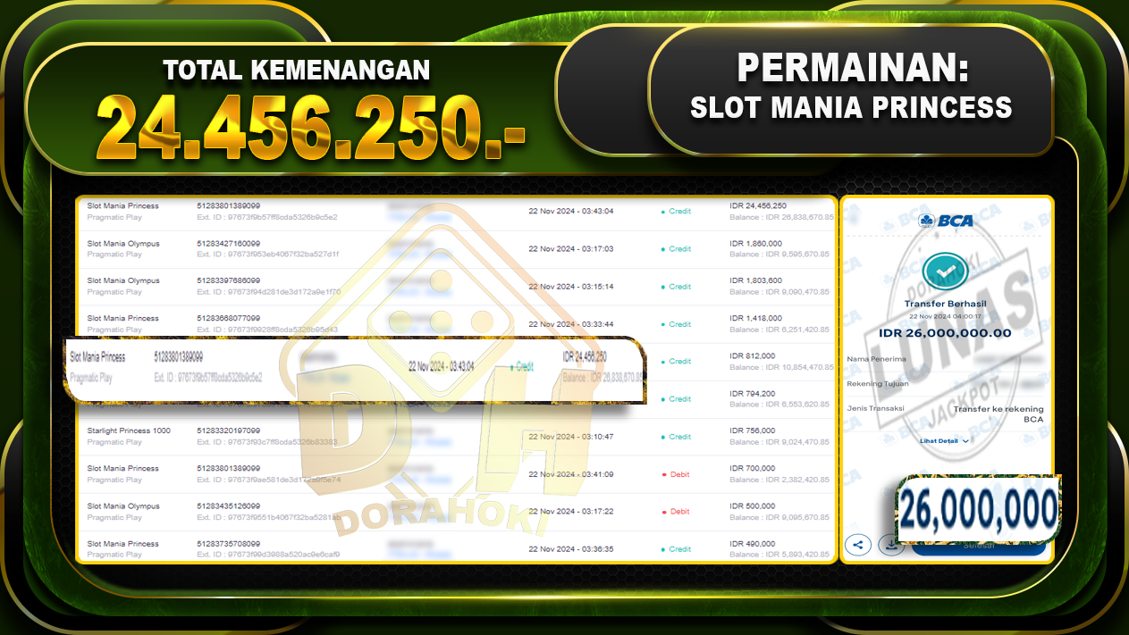 slot mania princess 24.456.800