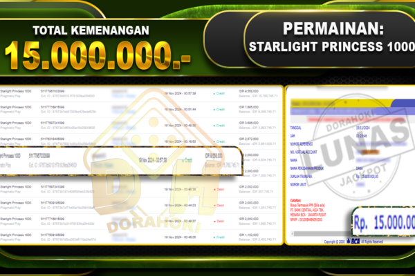 starlight princess 1000 15.000.000