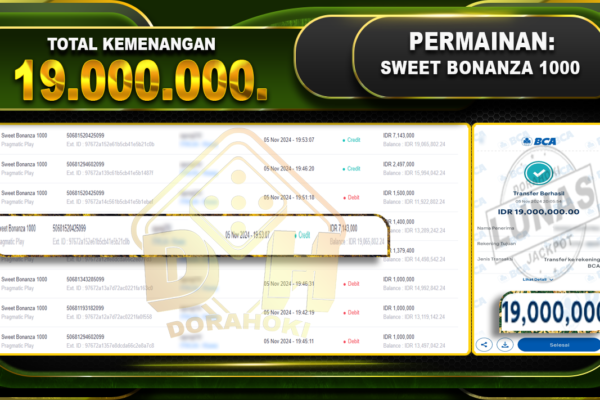 Sweet Bonanza 1000 Rp.19.000.000