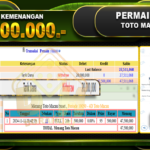 TOGEL TOTO MACAU Rp.47.500.000