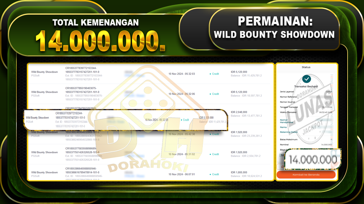 Wild Bounty Showdown Rp.14.000.000