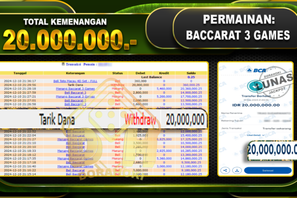 BACCARAT 3 GAMES