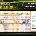 BACCARAT 3 GAMES RP 52.200.000