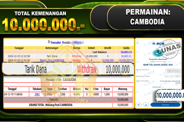 CAMBODIA RP 10.000.000