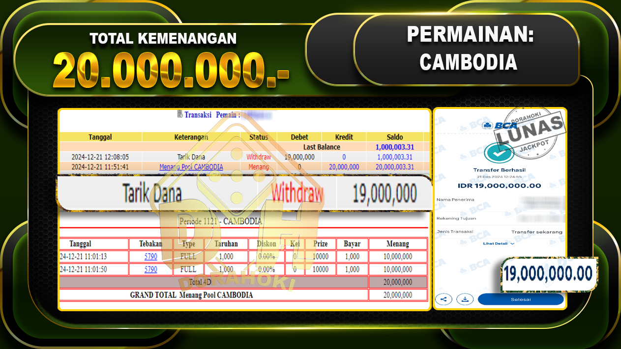 CAMBODIA RP 20.000.000