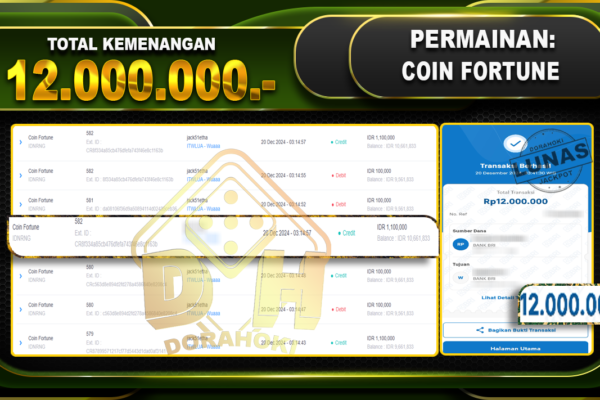 COIN FORTUNE RP 12.000.000