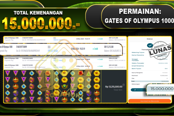 GATES OF OLYMPUS 1000 Rp.15.000.000