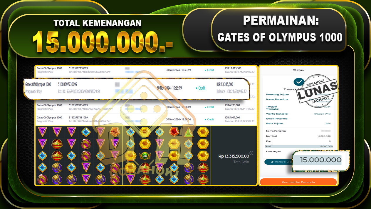 GATES OF OLYMPUS 1000 Rp.15.000.000