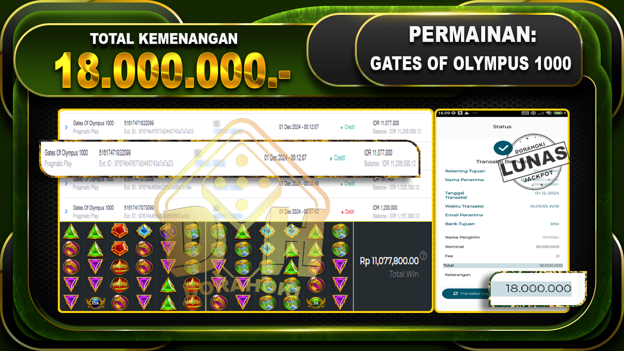 GATES OF OLYMPUS 1000 Rp.18.000.000