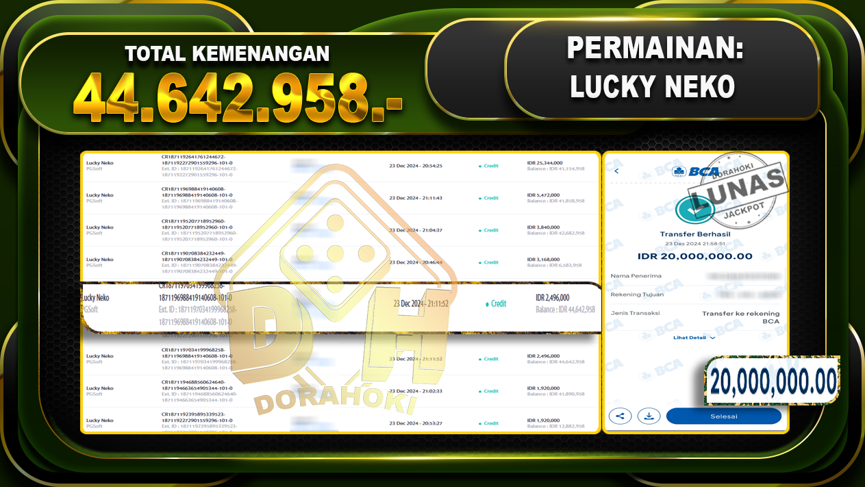 LUCKY NEKO RP 44.642.958