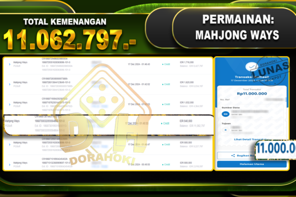 MAHJONG WAYS RP 11.062.797