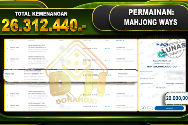 MAHJONG WAYS RP 26.312.440