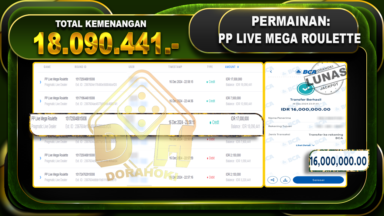 PP LIVE MEGA ROULETTE RP 18.090.441