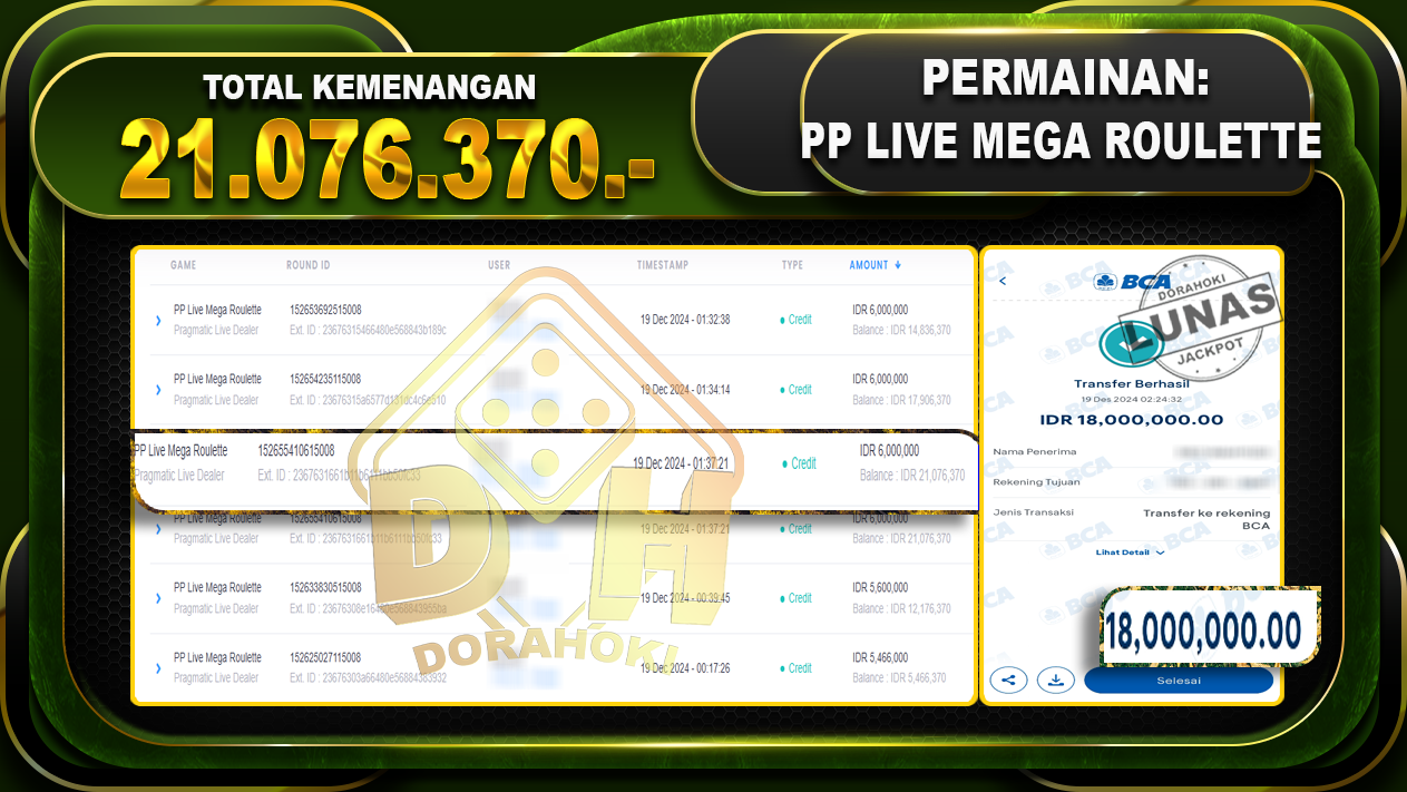 PP LIVE MEGA ROULETTE RP 21.076.370