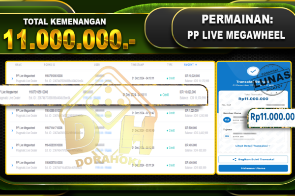 PP LIVE MEGAWHEEL Rp.11.000.000