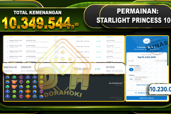 STARLIGHT PRINCESS 1000 RP 10.349.544