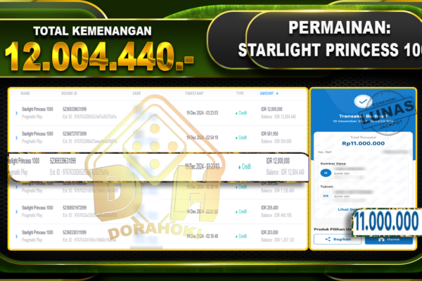 STARLIGHT PRINCESS 1000 RP 12.004.440