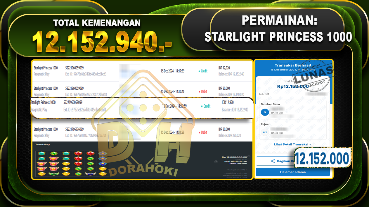 STARLIGHT PRINCESS 1000 RP 12.152.940