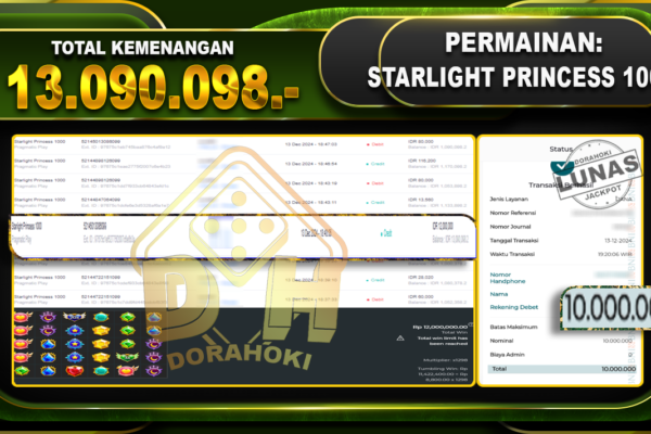 STARLIGHT PRINCESS 1000 RP.13.090.098