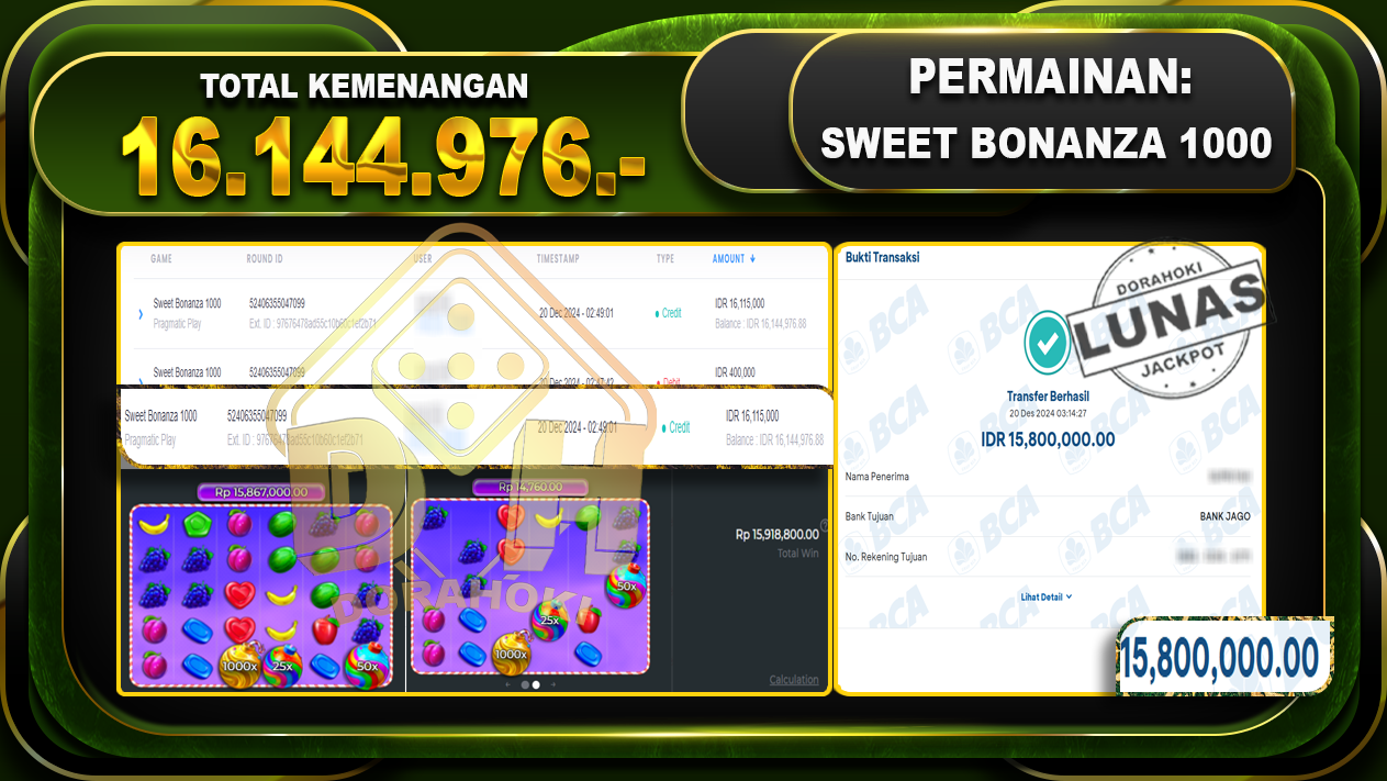 SWEET BONANZA 1000 RP 16.144.976