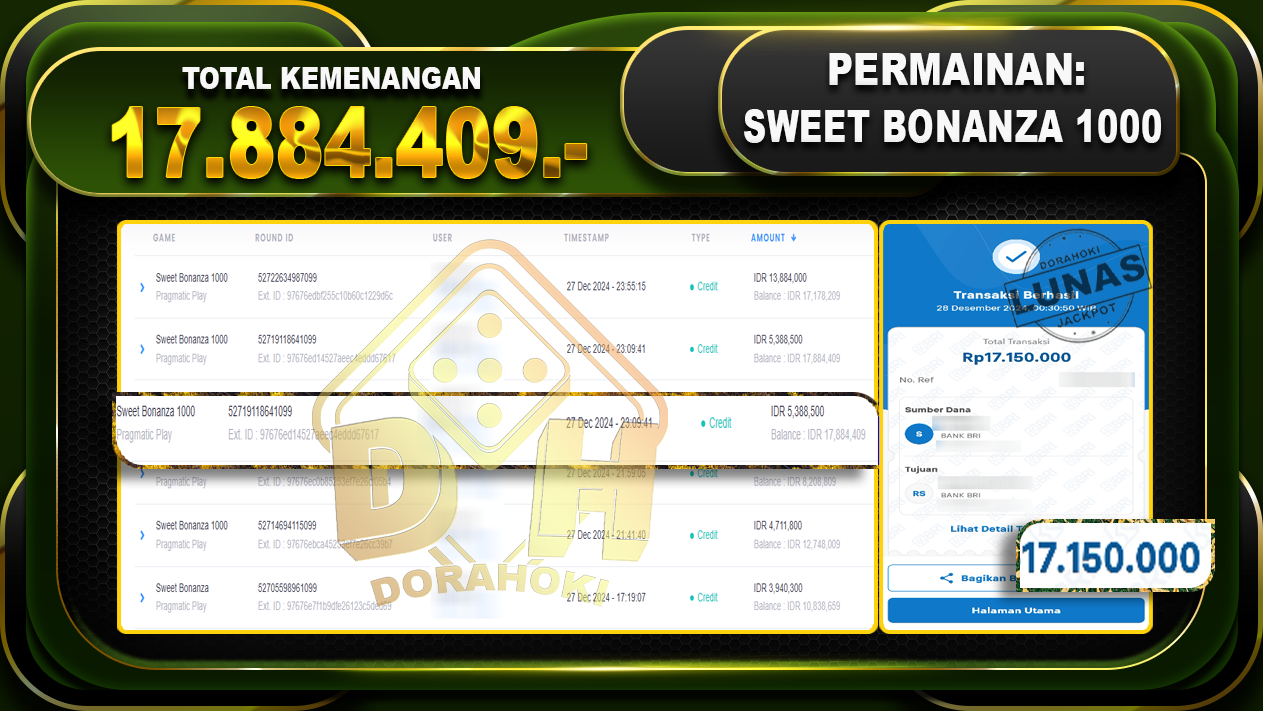 SWEET BONANZA 1000 RP 17.884.409