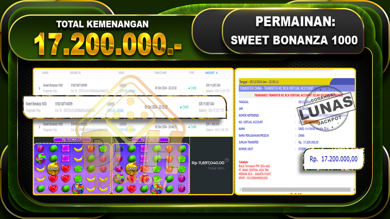 BONANZA 1000 Rp.17.200.000