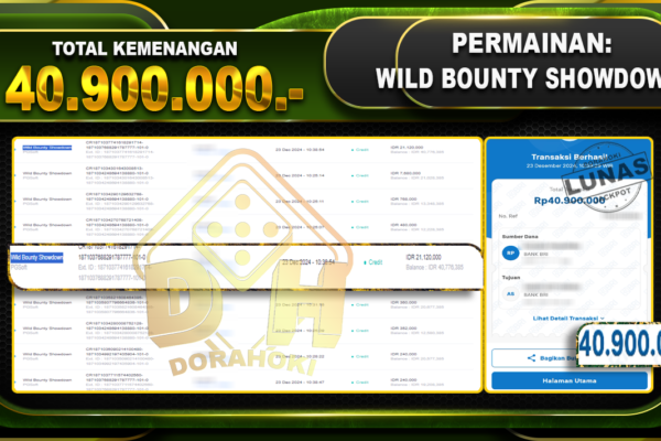 WILD BOUNTY SHOWDOWN RP 40.900.000