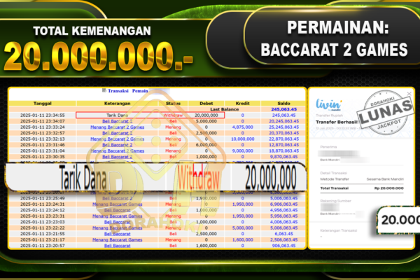 BACCARAT 2 GAMES