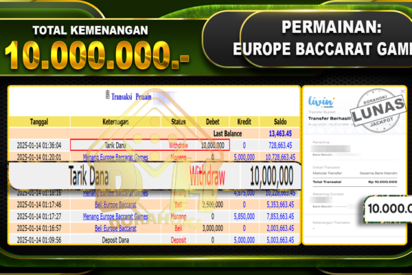 EUROPE BACCARAT GAMES