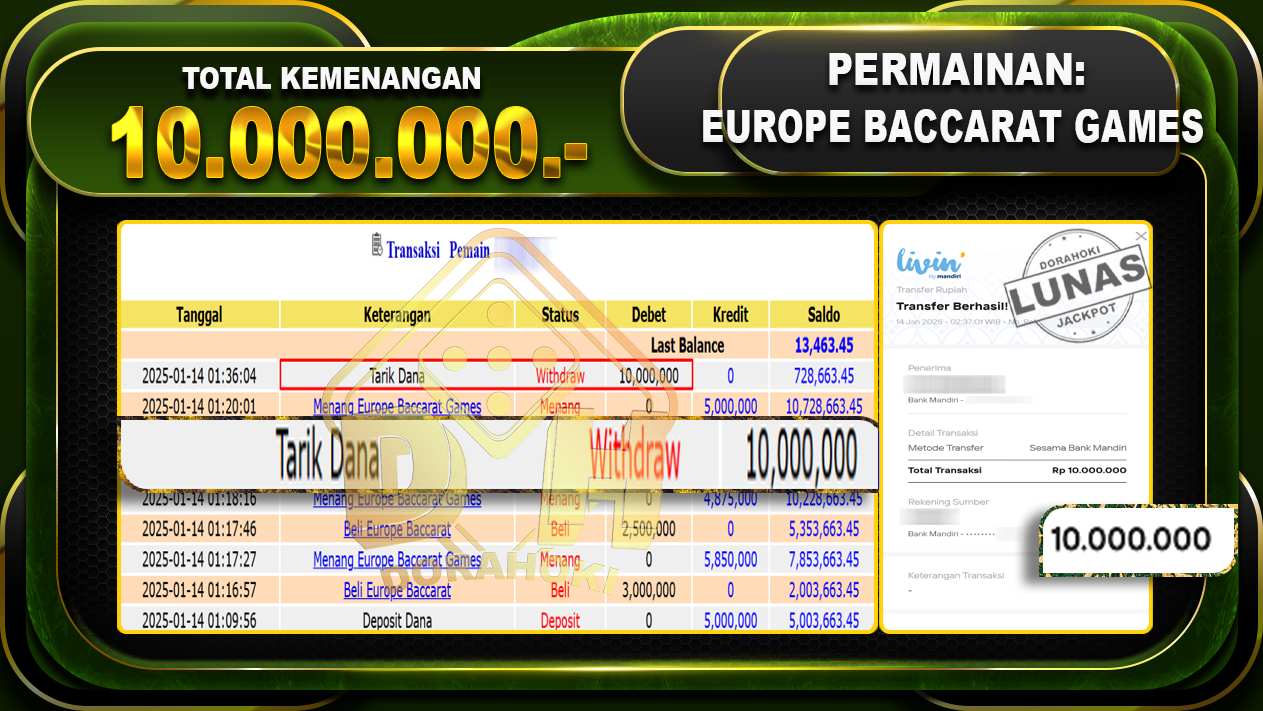 EUROPE BACCARAT GAMES