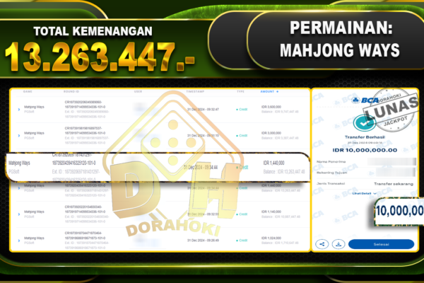 MAHJONG WAYS RP 13.263.447