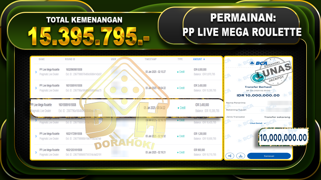 PP LIVE MEGA ROULETTE RP 15.395.795