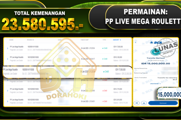 PP LIVE MEGA ROULETTE RP 23.580.595