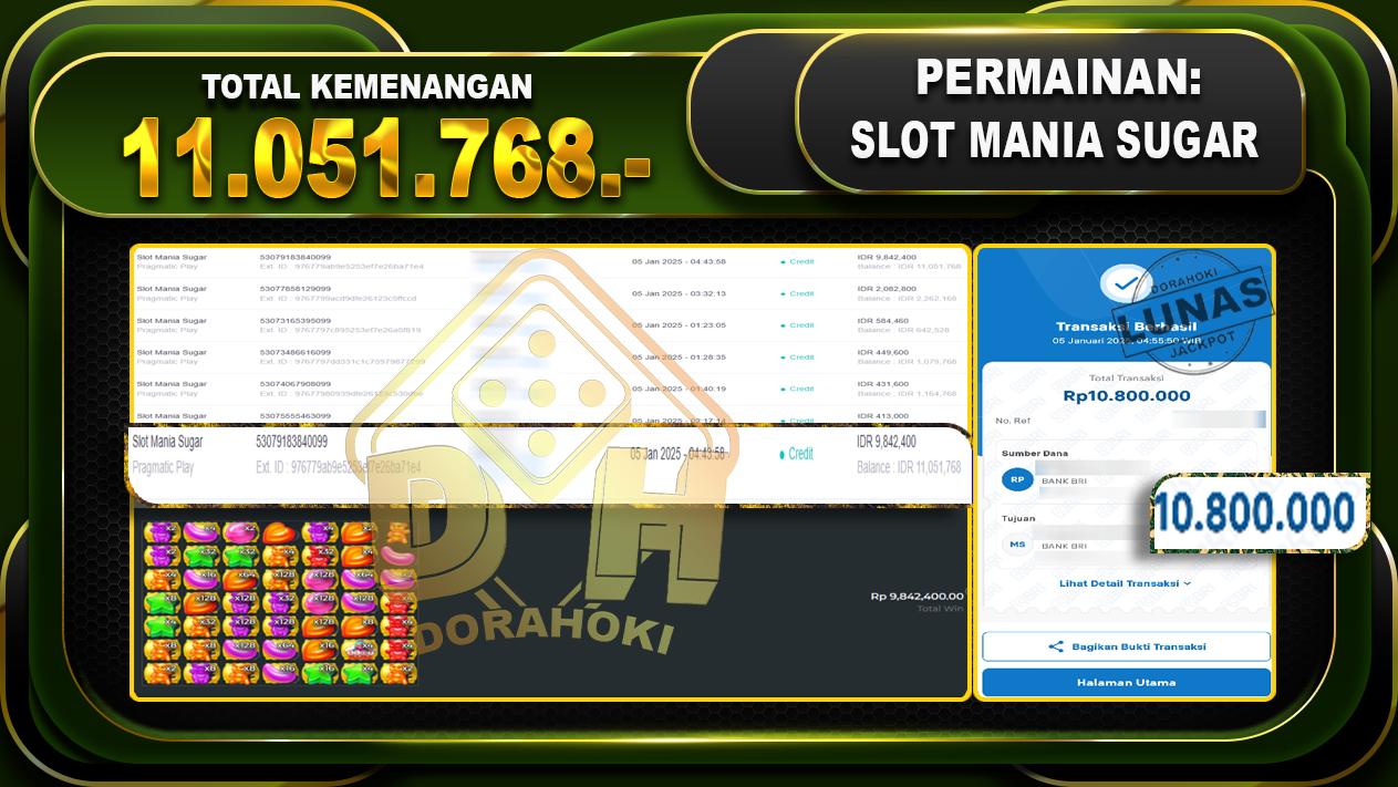 SLOT MANIA SUGAR RP 11.051.768