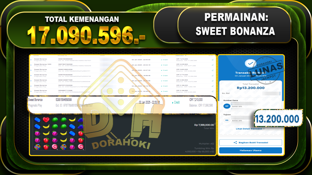 SWEET BONANZA RP 17.090.596