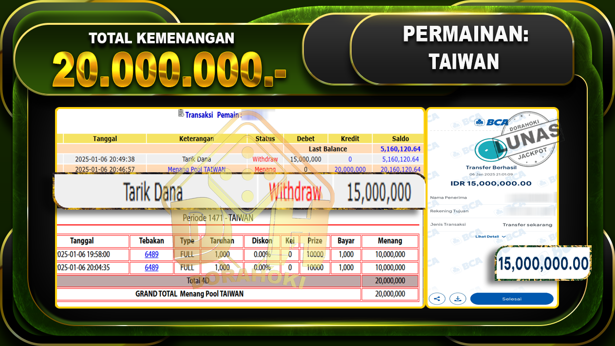 TAIWAN RP 20.000.000