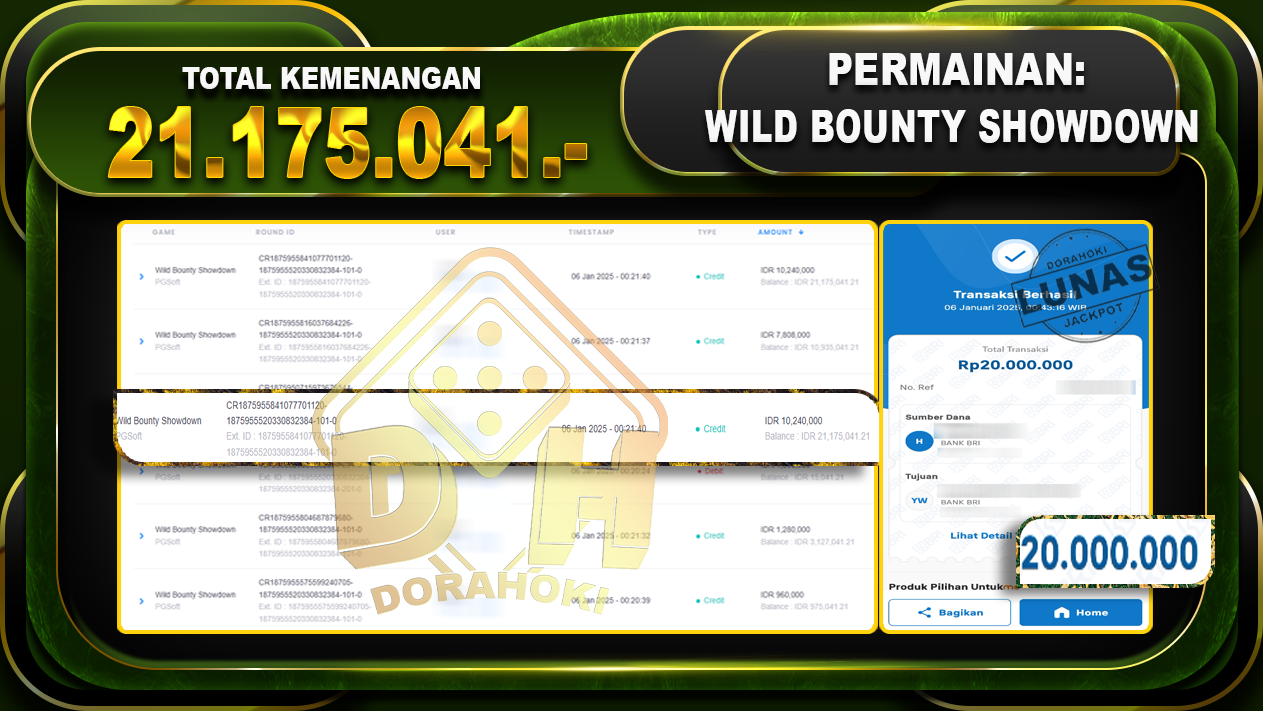 WILD BOUNTY SHOWDOWN RP 21.175.041