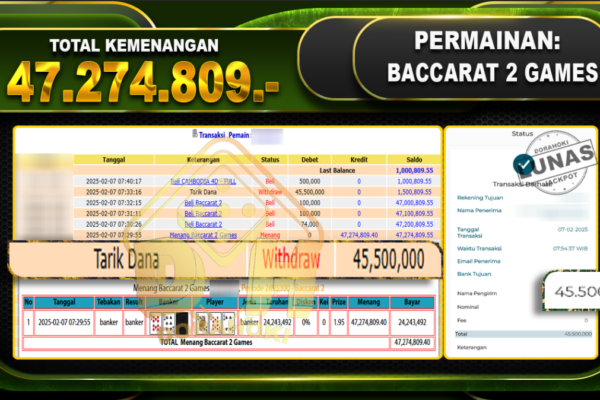 BACCARAT 2 GAMES