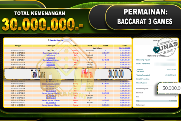 BACCARAT 3 GAME