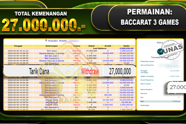 BACCARAT 3 GAMES