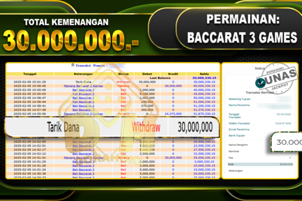 BACCARAT 3 GAMES