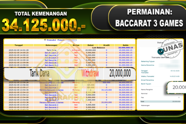 BACCARAT 3 GAMES