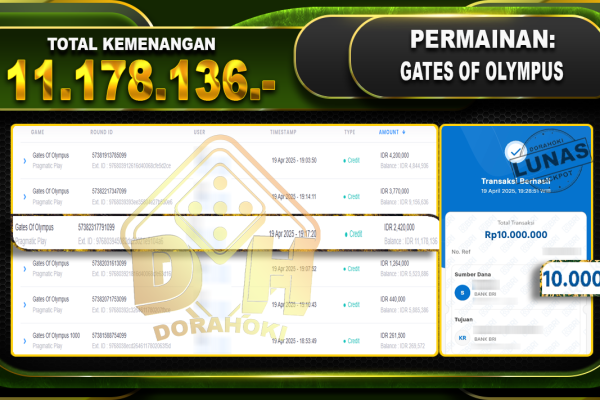 GATES OF OLYMPUS – DORAHOKI 19 April 2025