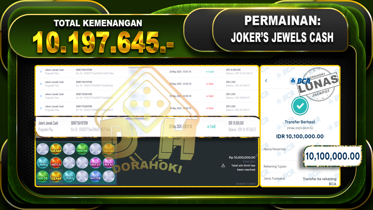 JOKER'S JEWELS CASH