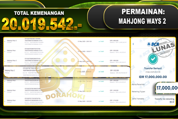 Mahjong Ways 2 -31-Mei-2025 MAHJONG WAYS 2