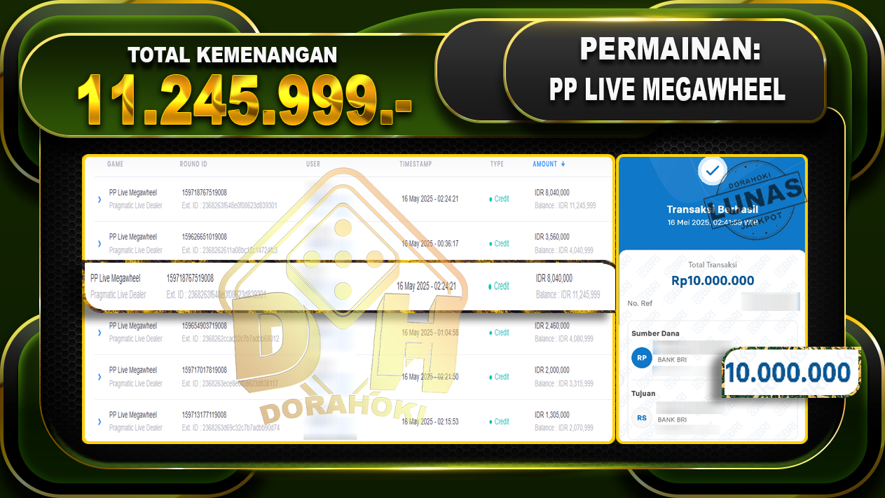 PP LIVE MEGAWHEEL