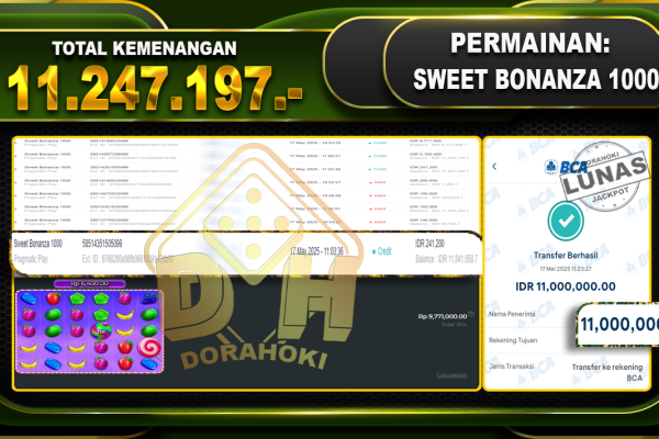 SWEET BONANZA 1000 – DORAHOKI 17 Mei 2025 SWEET BONANZA 1000