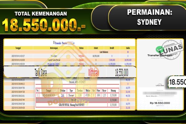 TOGEL SYDNEY – DORAHOKI 04 Mei 2025