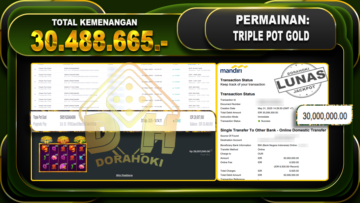 TRIPLE POT GOLD