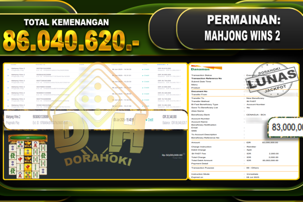 MAHJONG WINS 2 – DORAHOKI 8 Juni 2025 MAHJONG WINS 2
